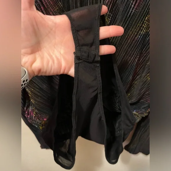 Flying tomato Vici Collection Rainbow Metallic  Bodysuit sz Large - Picture 9 of 12